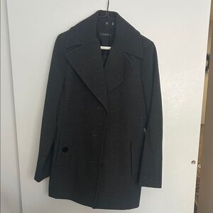 Calvin Klein Women's Dark Gray Pea Coat